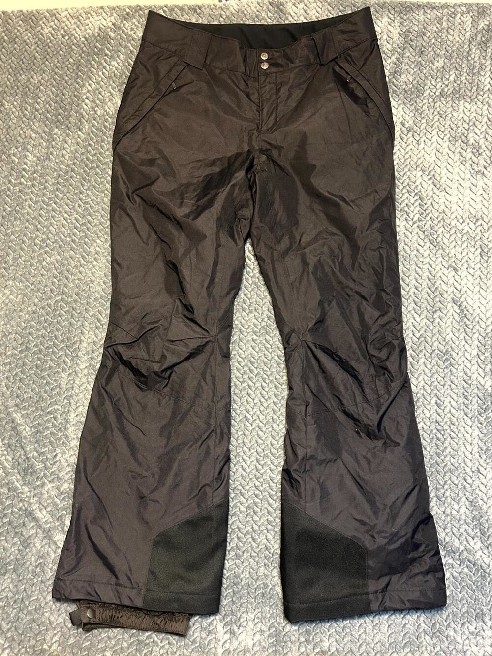Columbia Arctic Trip Omni Heat Insulated Snow Pants Womens XL Black Nylon Skiing
